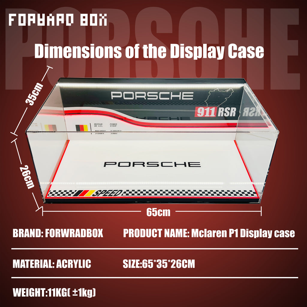 FORWARDBOX LEGO ® Technic Light-Up Display Case Compatible with Porsche 911RSR (Set No. 42096)