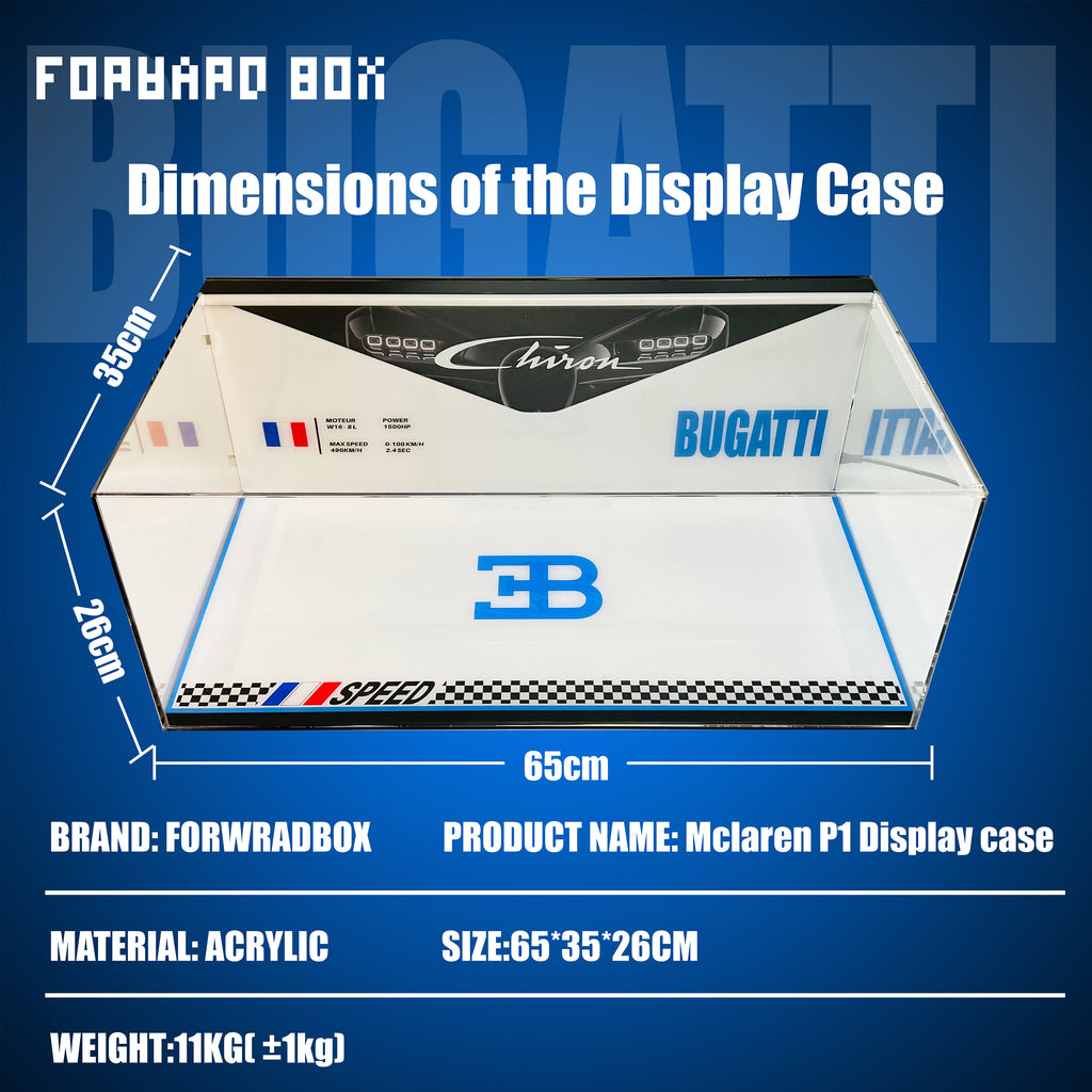 FORWARDBOX LEGO ® Technic Light-Up Display Case Compatible with BUGATTI Chiron (Set No. 42083)