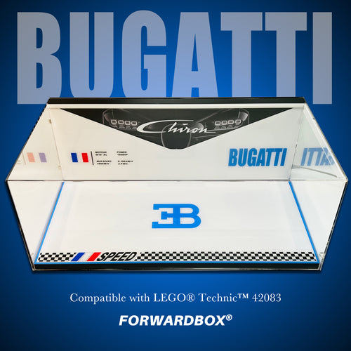 FORWARDBOX LEGO ® Technic Light-Up Display Case Compatible with BUGATTI Chiron (Set No. 42083)