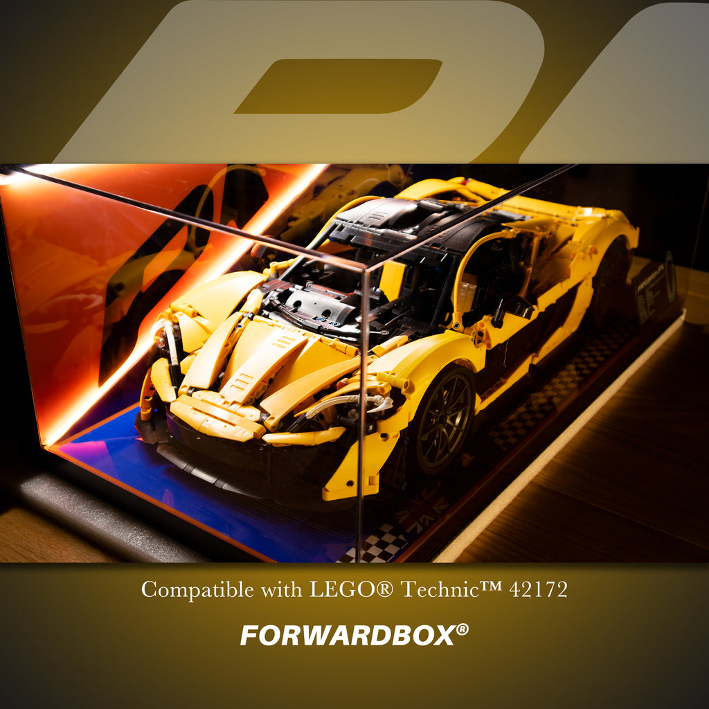 FORWARDBOX LEGO ® Technic Light-Up Display Case Compatible with McLaren P1 (Set No. 42172)